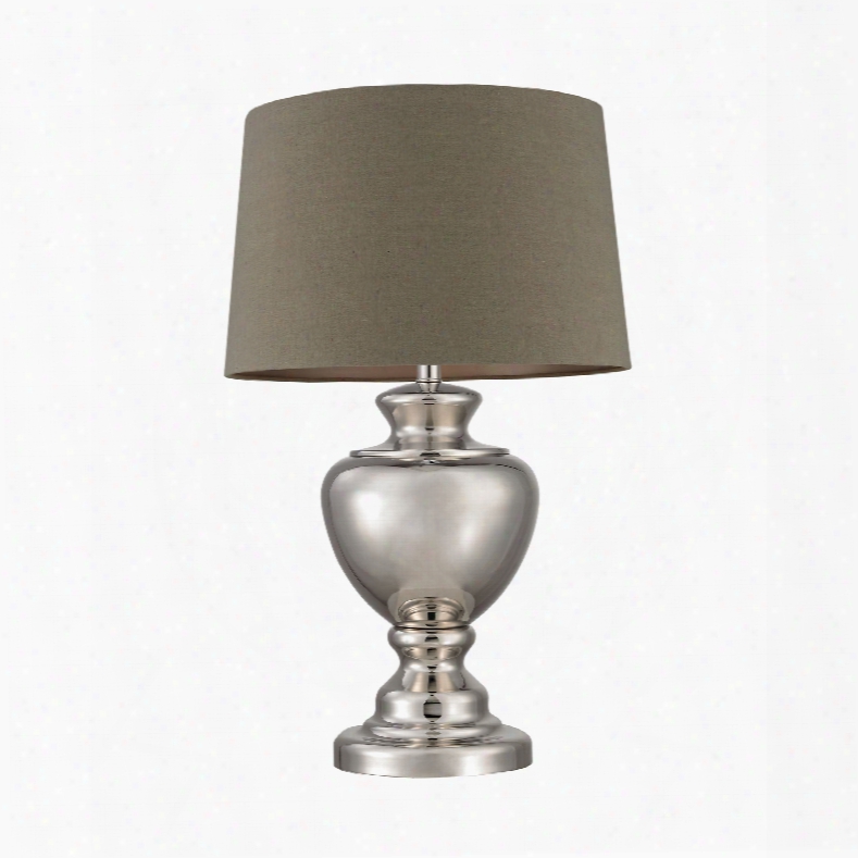 Dimond Lighting Spun Metal 1-light Table Lamp In Polished Nickel