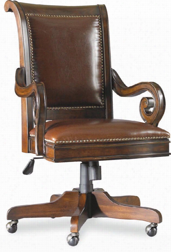 Hooker European Renaissance Swivel Chair