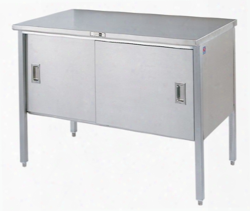 John Boos Cucina Marcella 48 In. Stainless Work Table Aand Cabinet