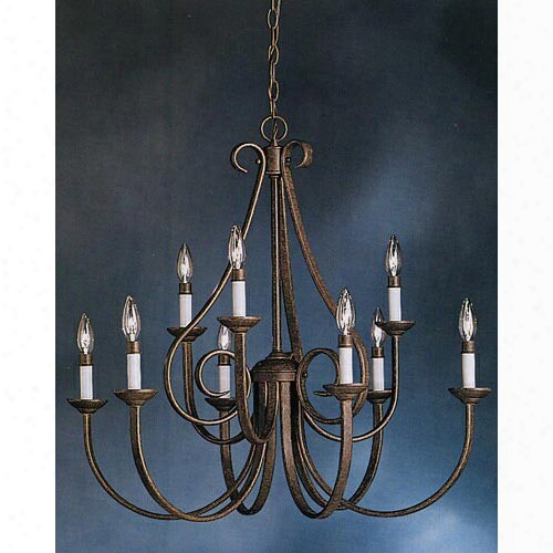 Kichler Dover Ii 9-light 2-tier Chandelier - Tannery Bronze