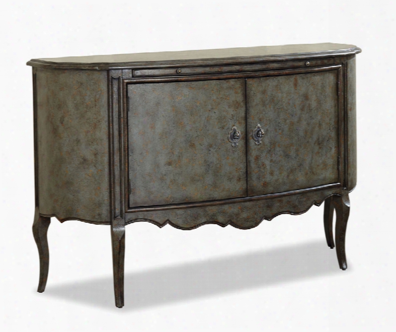 Art Furniture Continental Demilune Console In Patina Bleu