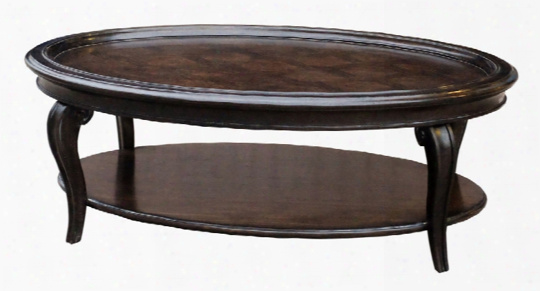 Art Furniture Continental Oval Cocktail Table In Espresso