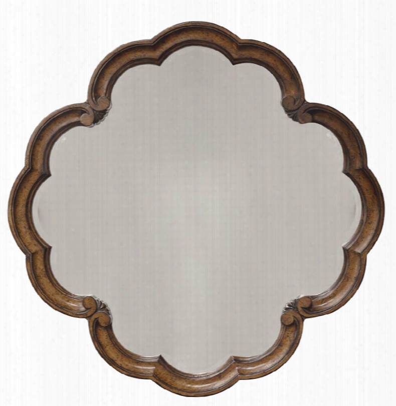 Art Furniture Continental Round Mirror In Tobacco