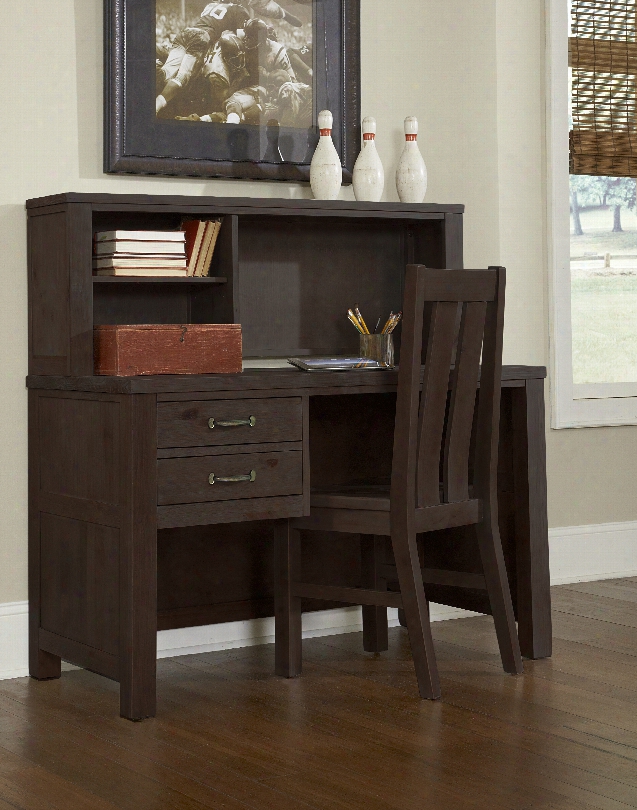 Hillsdale Kids Highlands Desk With Hutch In Espresso