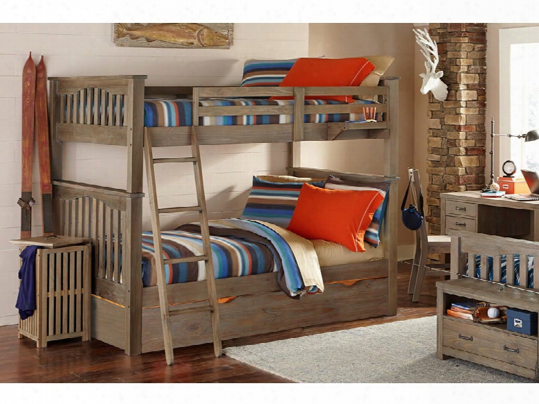 Hillsdale Kids Highlands Harper Full Over Full Bunk Bed In Driftwood