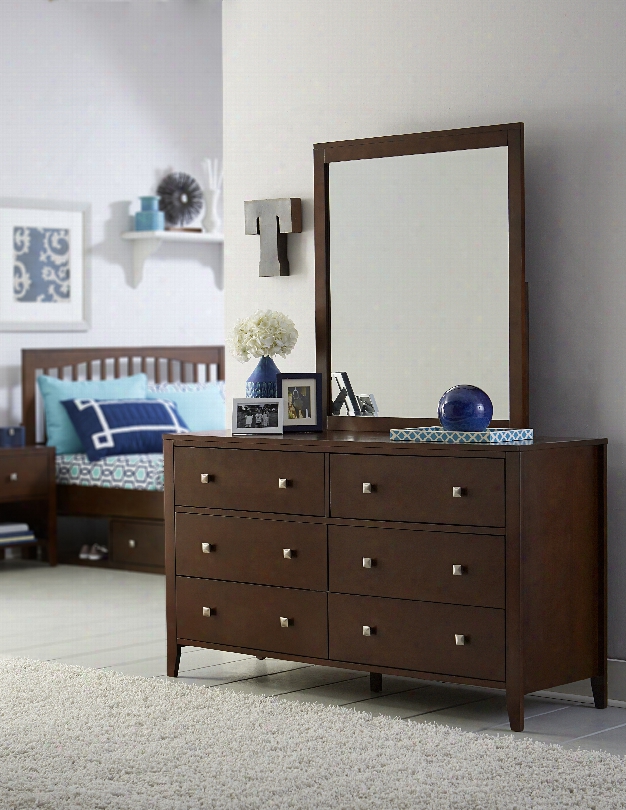 Hillsdale Kids Pulse Dresser With Mirror In Cherry