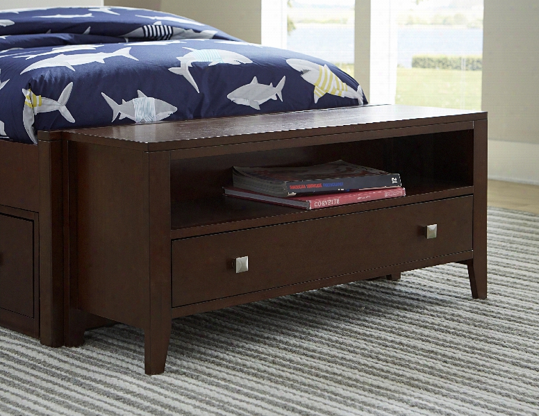 Hillsdale Kids Pulse Dressing Bench In Chocolate