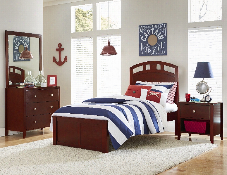 Hillsdale Kids Pulse Twin Arch Bed In  Cherry