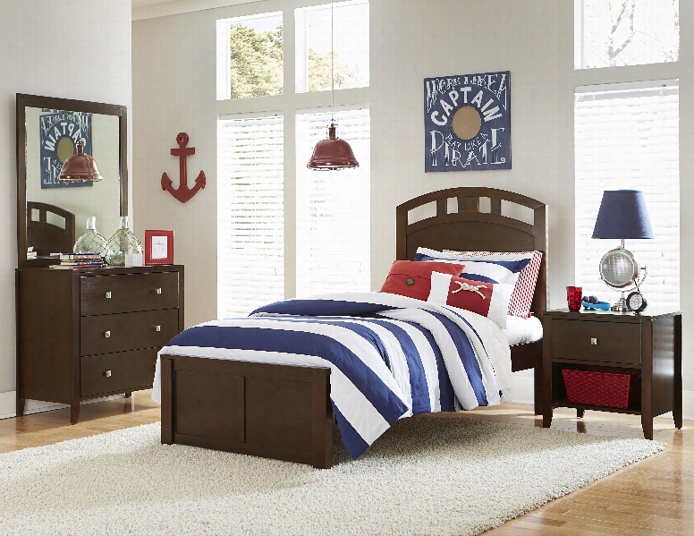 Hillsdale Kids Pulse Twin Arch Bed In Chocolate