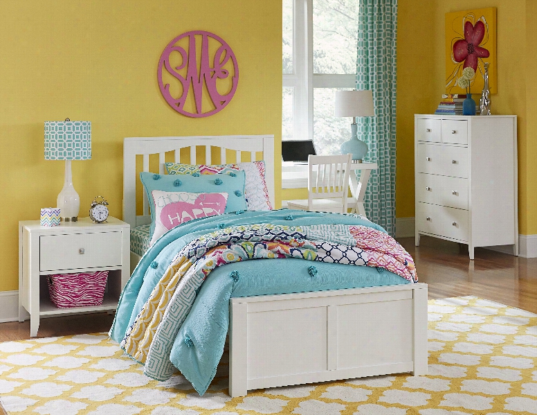 Hillsdale Kids Pulse Twin Mission Bed In White