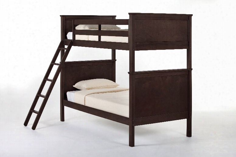 Hillsdale Kids Schoolhouse Casey Twin Over Twin Bunk Bed In Chocolate