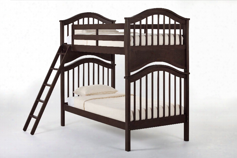 Hillsdale Kids Schoolhouse Jordan Twin Over Twin Bunk Bed In Chocolate