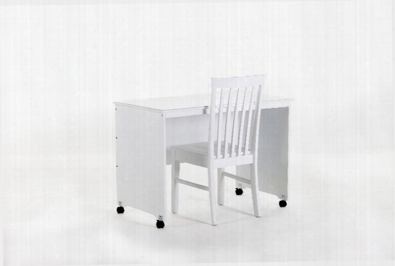 Hillsdale Kids Schoolhouse Mobile Desk In White