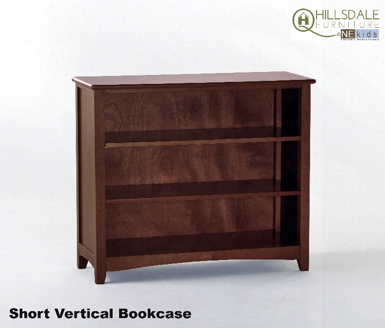 Hillsdale Kids Schoolhouse Short Vertical Bookcase In Cherry