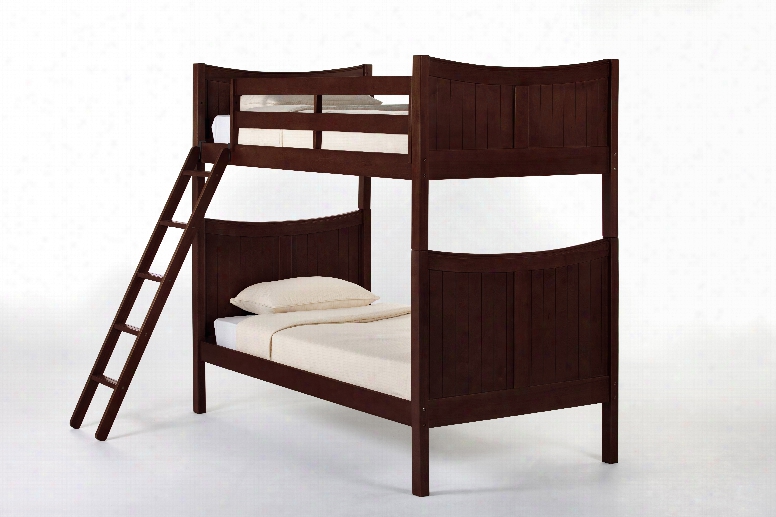 Hillsdale Kids Schoolhouse Ttaylor Twin Over Twin Bunk Bed In Cherry