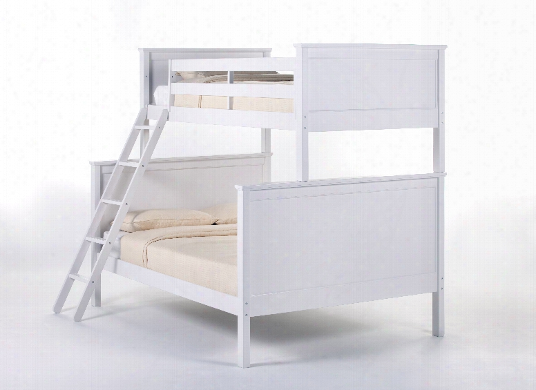 Hillsdale Kids Schoolhouse Twin Over Full Bunk Bed In White