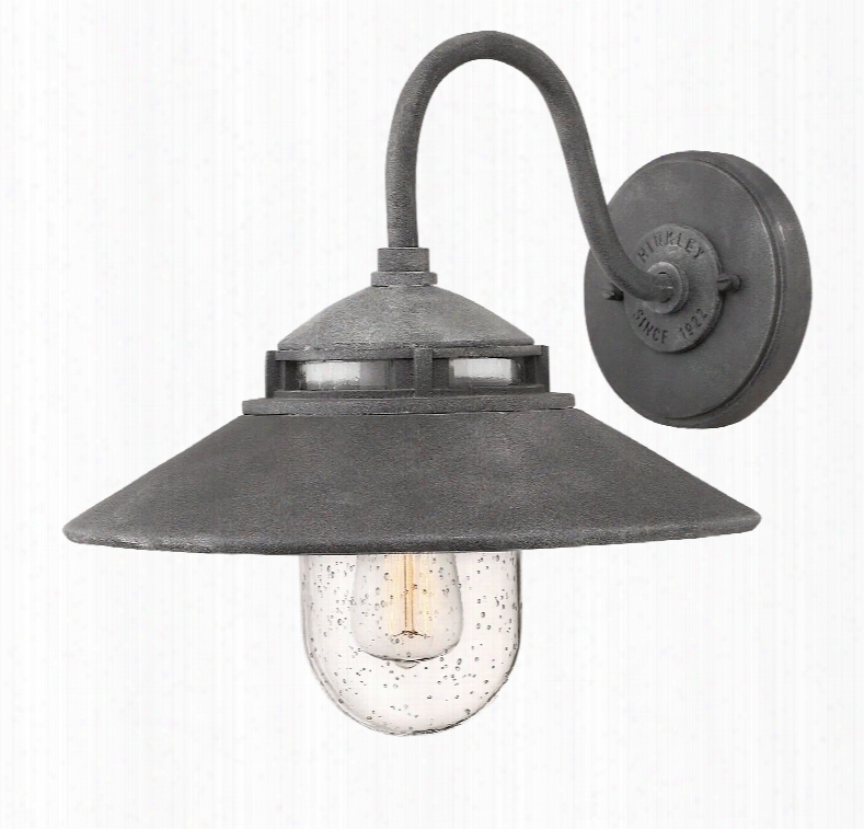 Hinkley Lighting Atwell 1-light Outdoor Lantern In Aged Zinc