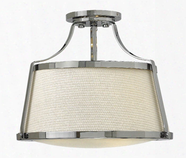 Hinkley Lighting Charlotte 3-light 16 Inch Semi-flush Mount