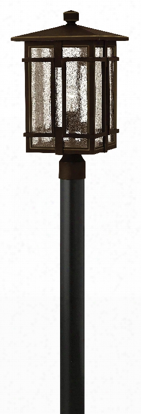 Hinkley Lighting Tucker 1-light Outdoor Flush-mount In Oil Rubbed Bronze