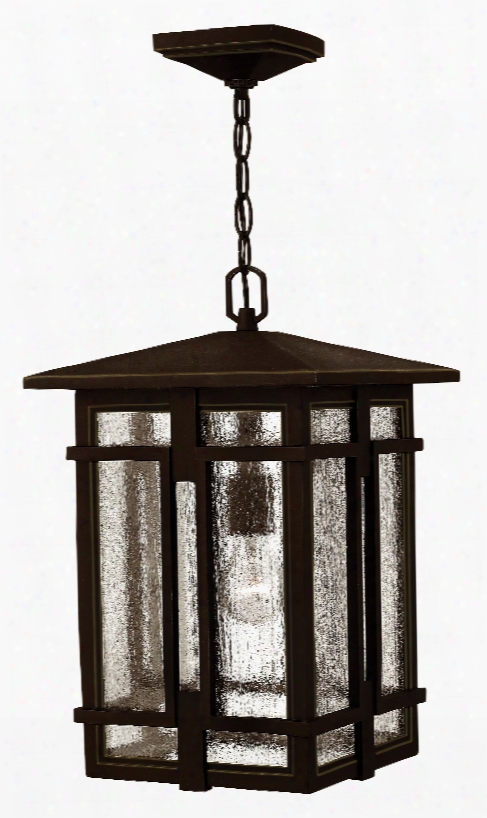 Hinkley Lighting Tucker 1-light Outdoor Hanging Lantern In Oil Rubbed Bronze