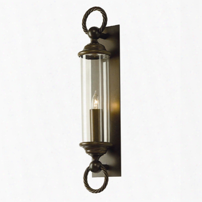 Hubbardton Forge Cavo 1 Light Large Outdoor Wall Sconce In Mahogany