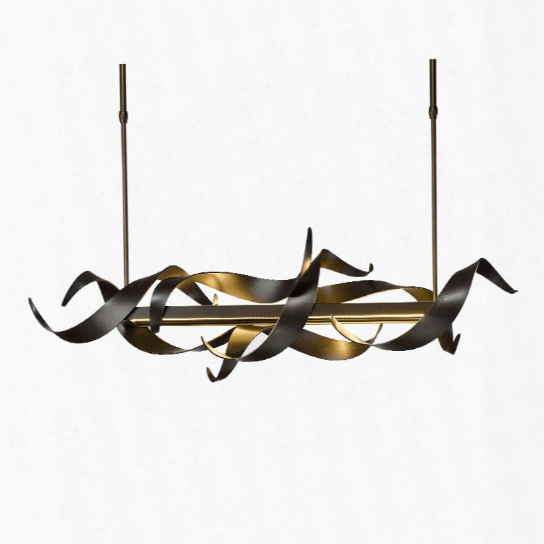 Hubbardton Forge Folio Long Led Pendant In Mahogany