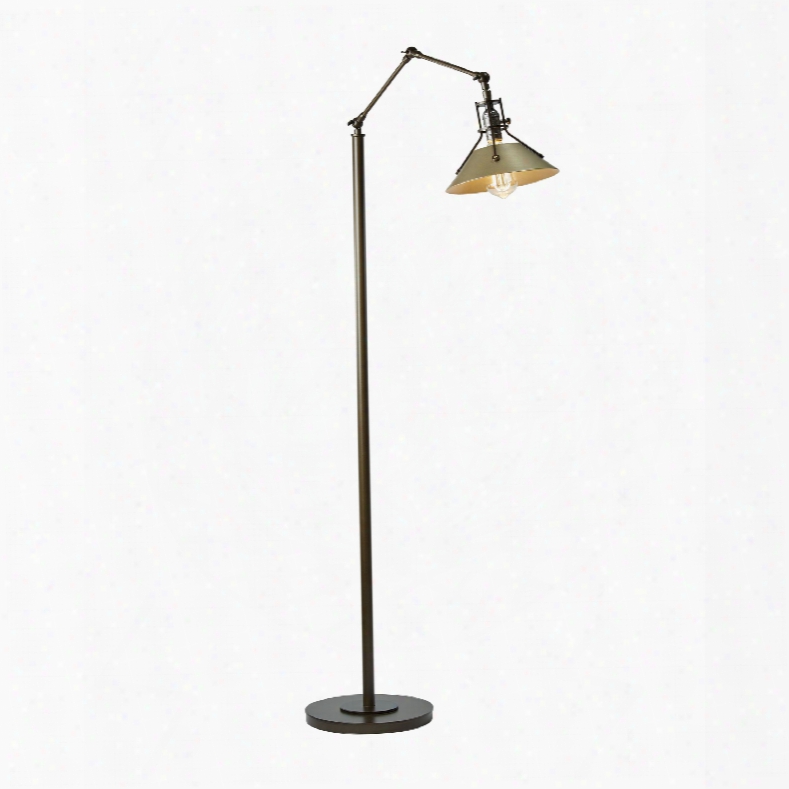 Hubbardton Forge Henry 1 Light Vintage Platinum Floor Lamp