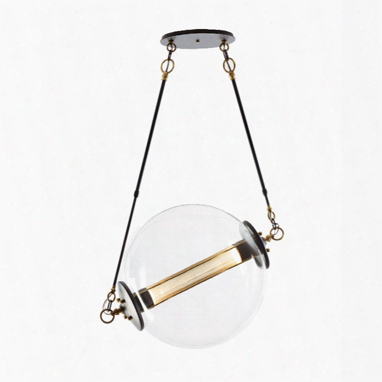 Hubbardton Forge Otto 2 Light Clear Pendant In Brass