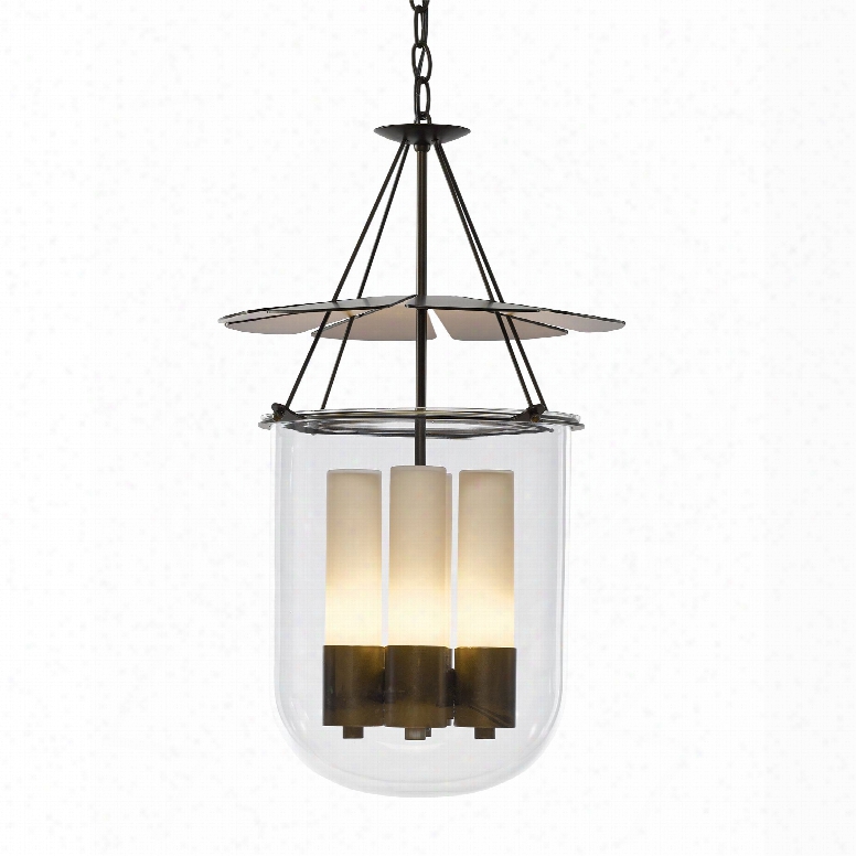 Hubbardton Forge Piccadilly 4 Light Chandelier In Mahogany