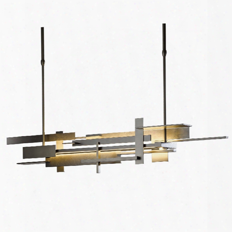 Hubbardton Forge Planar Linear Pendant In Mahogany