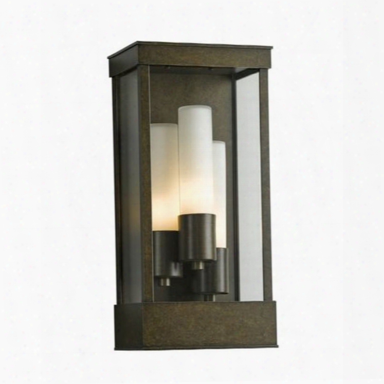 Hubbardton Forge Portico 8 Inch Outdoor Light In Mahogany