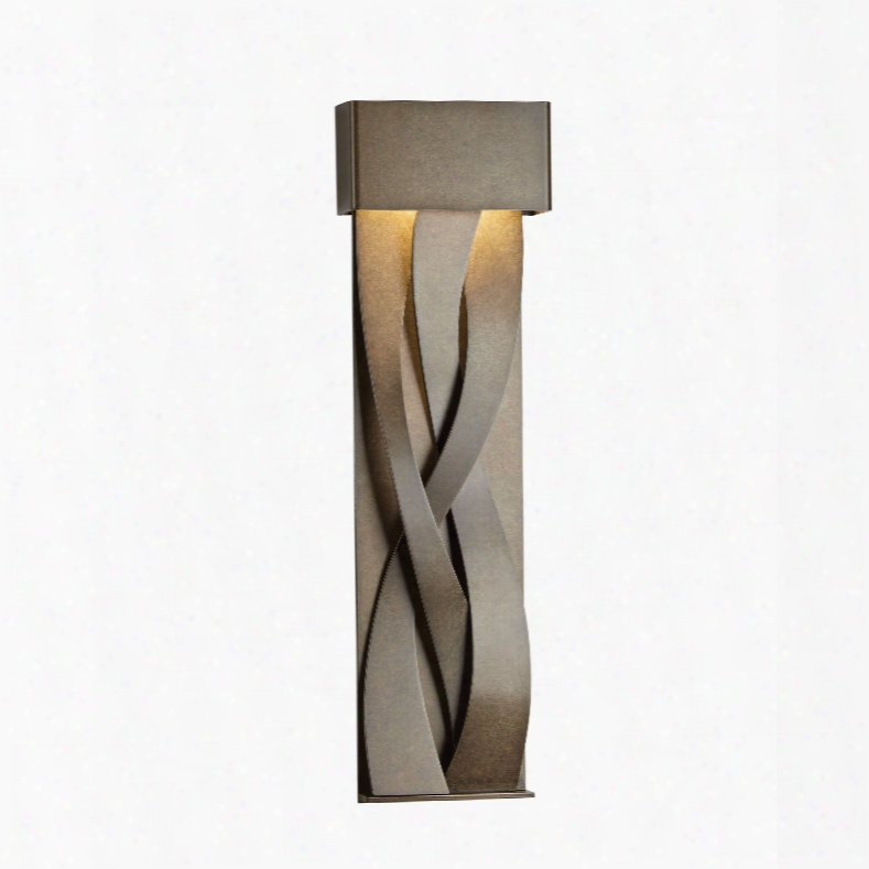 Hubbardton Forge Tress Large Led Outdoor Sconce In Mahogany