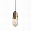 Hubbardton Forge Fizz 1 Light Pendant in Mahogany