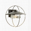 Hubbardton Forge Halo 1 Light Large Outdoor Sconce in Mahogany