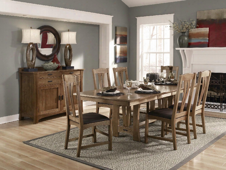 Aamerica Cattail Bungalow 7 Piece Dining Set In Natural