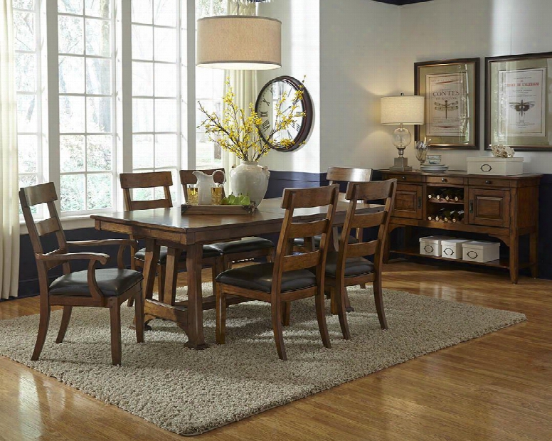 Aamerica Ozark 7 Piece Dining Set In Mango