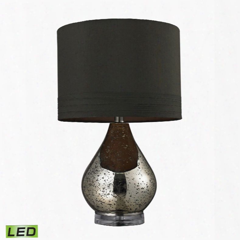 Dimond Lighting Antiquemercury Glass 1-light Table Lamp In Gold Mercury Plating