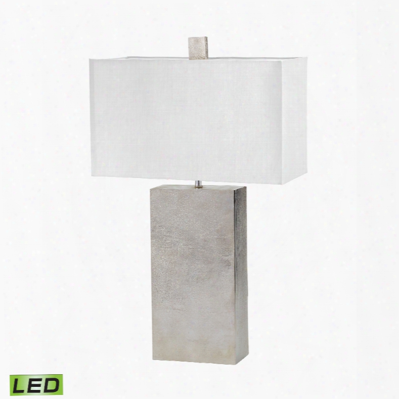 Dimond Lighting Cement Tower 1-light Nickel Table Lamp