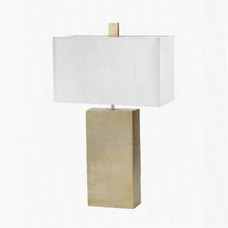 Dimond Lighting Cement Tower 1-light Table Lamp In Gold