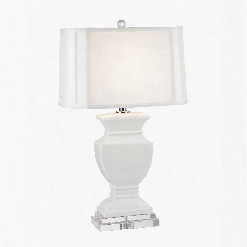 Dimond Lighting Ceramic Gloss White Table Lamp