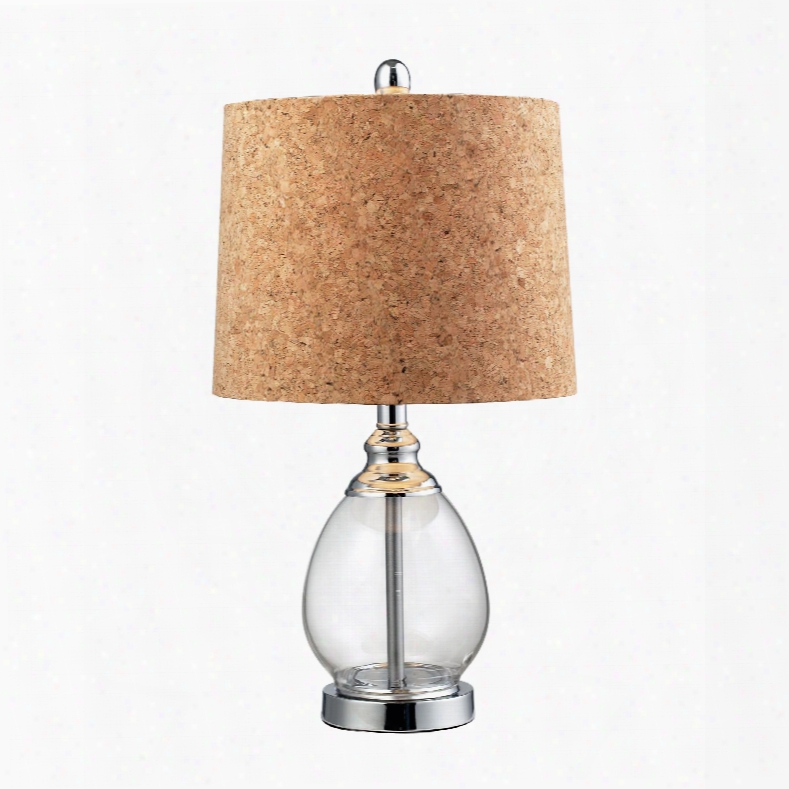 Dimondl Ighting Clear Glass 1-light Table Lamp In Clear