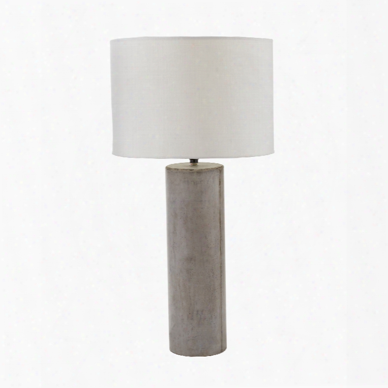 Dimond Lighting Cubix 1-light Table Lamp In Concrete