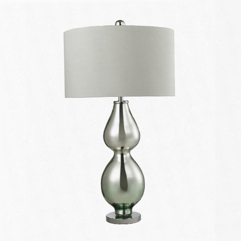 Dimond Lighting Double Gourd 1-light Table Lamp In Silver