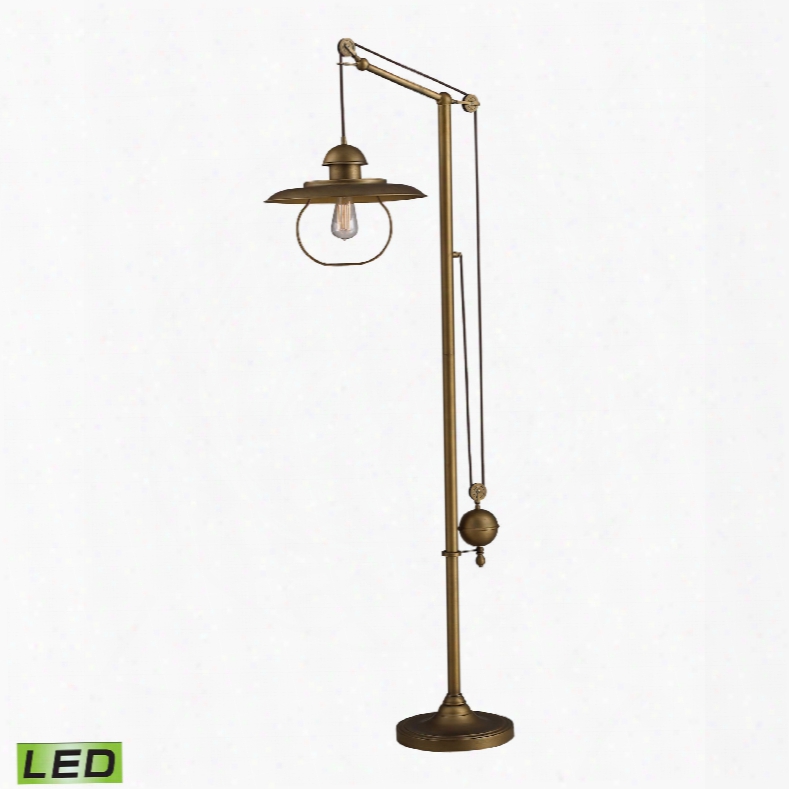 Dimond Lighting Farmhouse 1-light Floor Lamp In Antique Brass