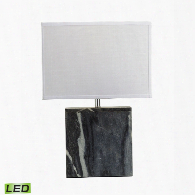 Dimond Lighting Grey Marble Square 1-light Table Lamp