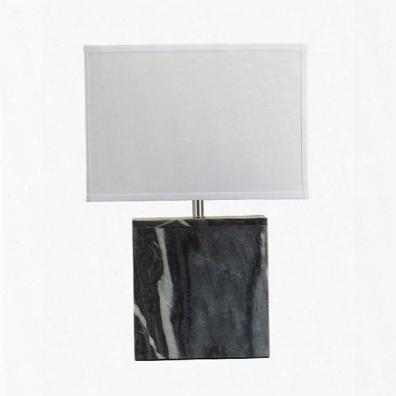 Dimond Lighting Grey Marble Square Table Lamp