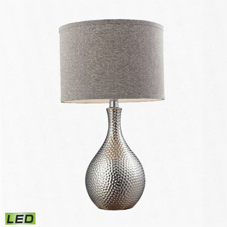 Dimond Lighting Hammered 1-light Table Lamp In Chrome