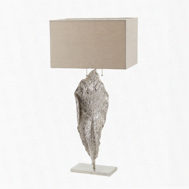 Dimond Lighting Leaf 2-light Nickel Table Lamp