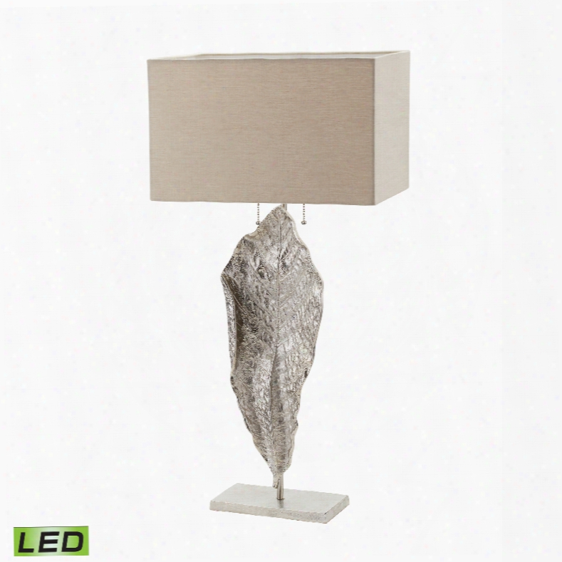 Dimond Lighting Leaf Nickel 2-light Table Lamp