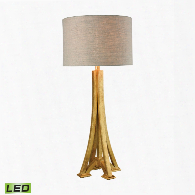Dimond Lighting L'expo 1-light Table Lamp In Antique Gold Leaf